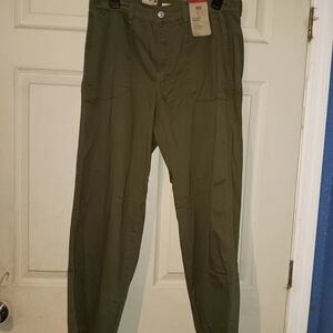 Levis Womens Olive Green Utility Pants Sz 30